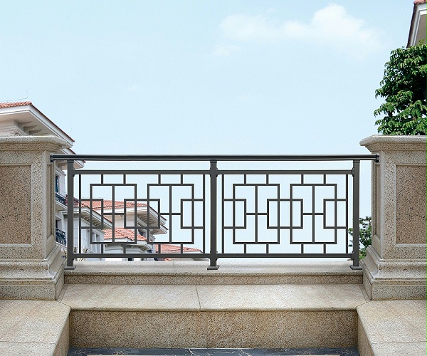 别墅阳台中式铝合金围栏