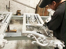 汉仁铝艺大门生产过程